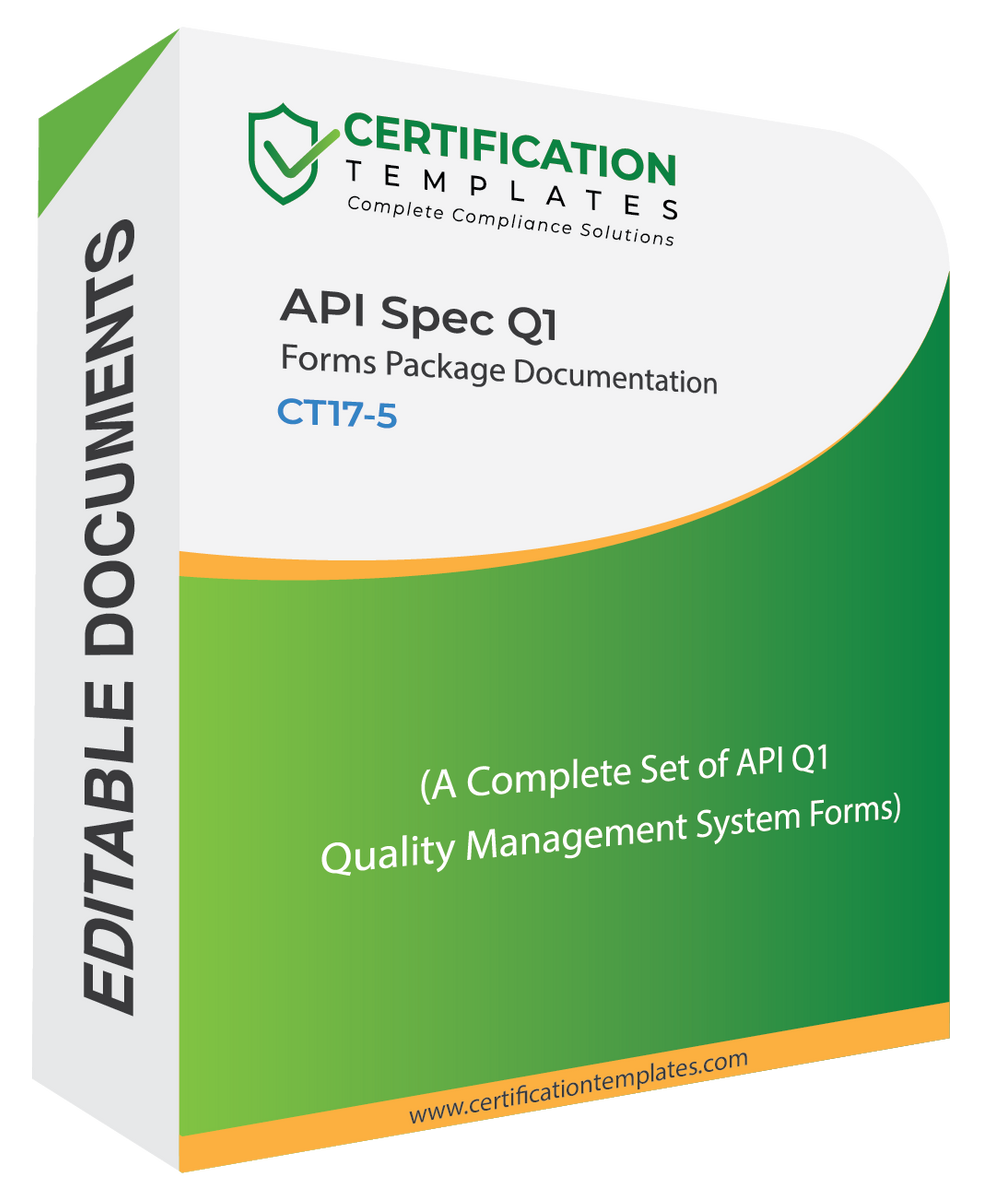 Buy API Spec Q1 Forms Package API Q1 Formats API QMS Standard 