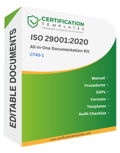 ISO 29001 Documentation Kit