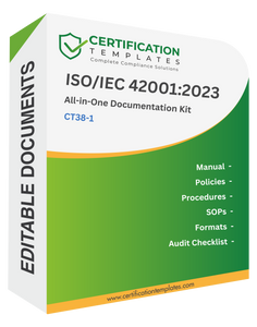 ISO/IEC 42001:2023 Documentation Kit - Manual, Procedures, Forms, Audit Checklists