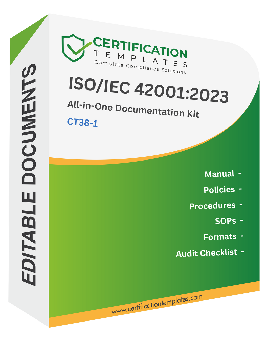 ISO/IEC 42001:2023 Documentation Kit - Manual, Procedures, Forms, Audit Checklists